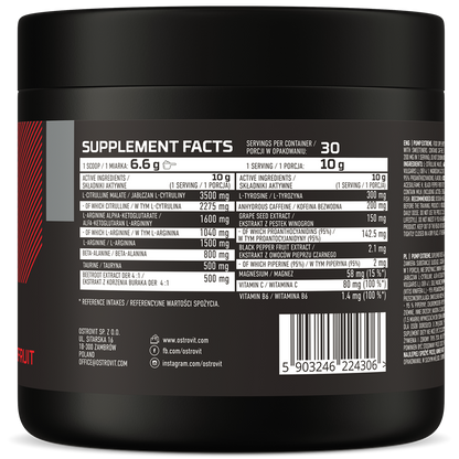 Pump Extreme – 300 g pre‑workout, Grapefruit | OstroVit