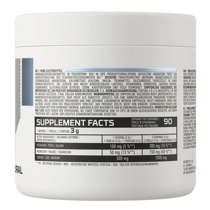 Pure Electrolytes 270 g – Kalium, Magnesium & Natrium Poeder, 90 Porties | OstroVit