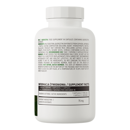 Quercetin | Vegansk | 90 kapsler | 75 mg | OstroVit