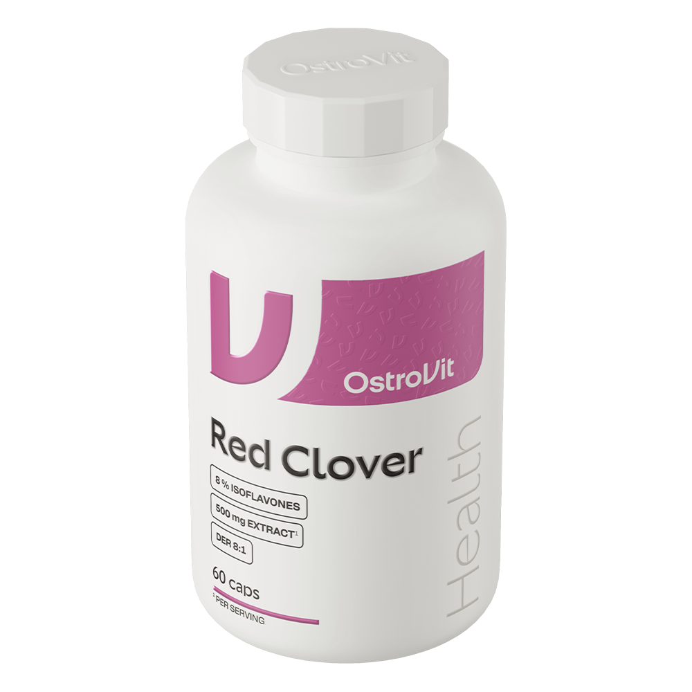 Red Clover – 60 vegan capsules, 500 mg (8% isoflavonen) | OstroVit Pharma