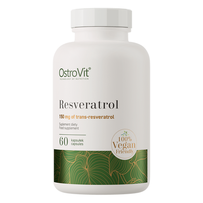 Resveratrol VEGE – 60 vegan capsules, 300 mg extract (50%) | OstroVit