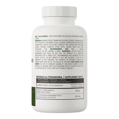 Silica Bamboo VEGE – 90 vegan capsules | 75% natuurlijke silica | OstroVit