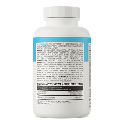 Stabilolactic – 100 tabletten, 4500 FCC lactase (Tolerase® L) | OstroVit