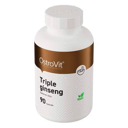 Triple Ginseng VEGE – 90 vegan capsules, 1 per dag | OstroVit