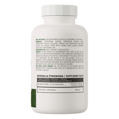 Tryptophan VEGE – 90 Kapseln, 300 mg L-Tryptophan | OstroVit