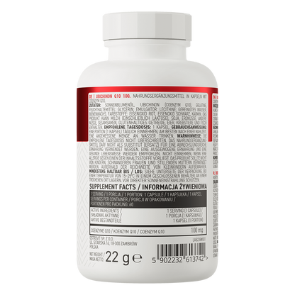 Ubiquinone Q10 – 100 mg, 60 softgels | OstroVit