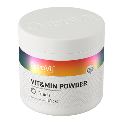 OstroVit VIT&MIN Poeder 150 g Perzik – 20 Vitamines & Mineralen | 30 Porties