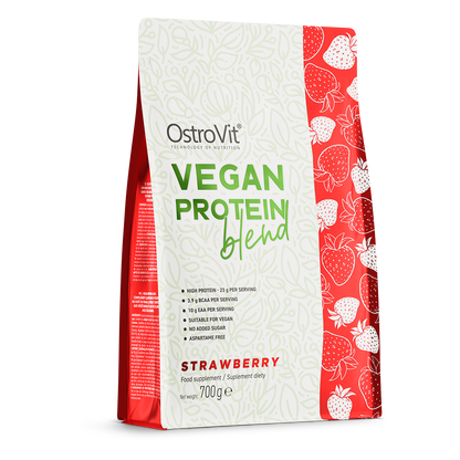 Vegansk proteinblanding | Vegansk protein | 700 g | Jordbær 🍓 | OstroVit