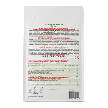 Vegansk proteinblanding | Vegansk protein | 700 g | Jordbær 🍓 | OstroVit
