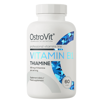 Vitamin B1 Thiamin – 60 vegane Kapseln, 100 mg | OstroVit