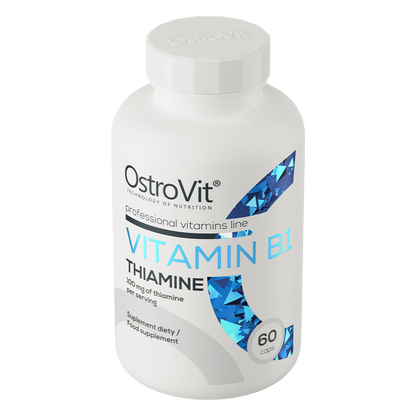 Vitamin B1 Thiamin – 60 vegane Kapseln, 100 mg | OstroVit