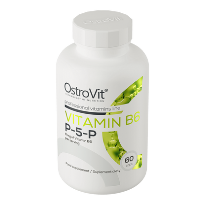 Vitamin B6 P-5-P – 60 veganske kapsler, 6 mg pr. dag | OstroVit