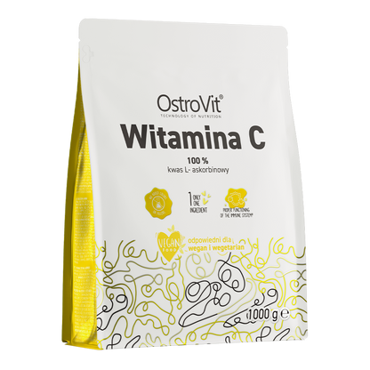 Vitamine C Poeder 1000 g, 1000 mg per Dosering - Vegan