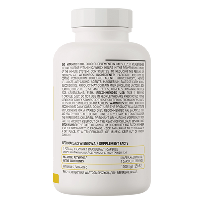 Vitamin C 1000 mg – 120 vegan capsules | OstroVit