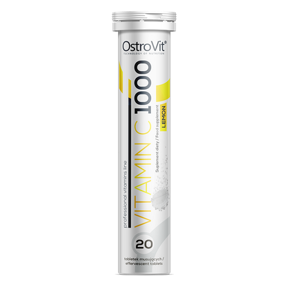 Vitamine C 1000 mg – 20 bruistabletten, citroen, vegan | OstroVit