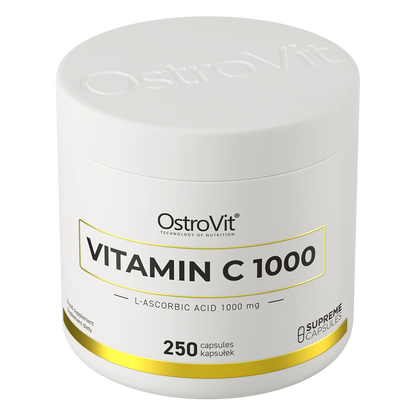C-vitamin 1000 mg – 250 veganske kapsler, 1 om dagen | OstroVit