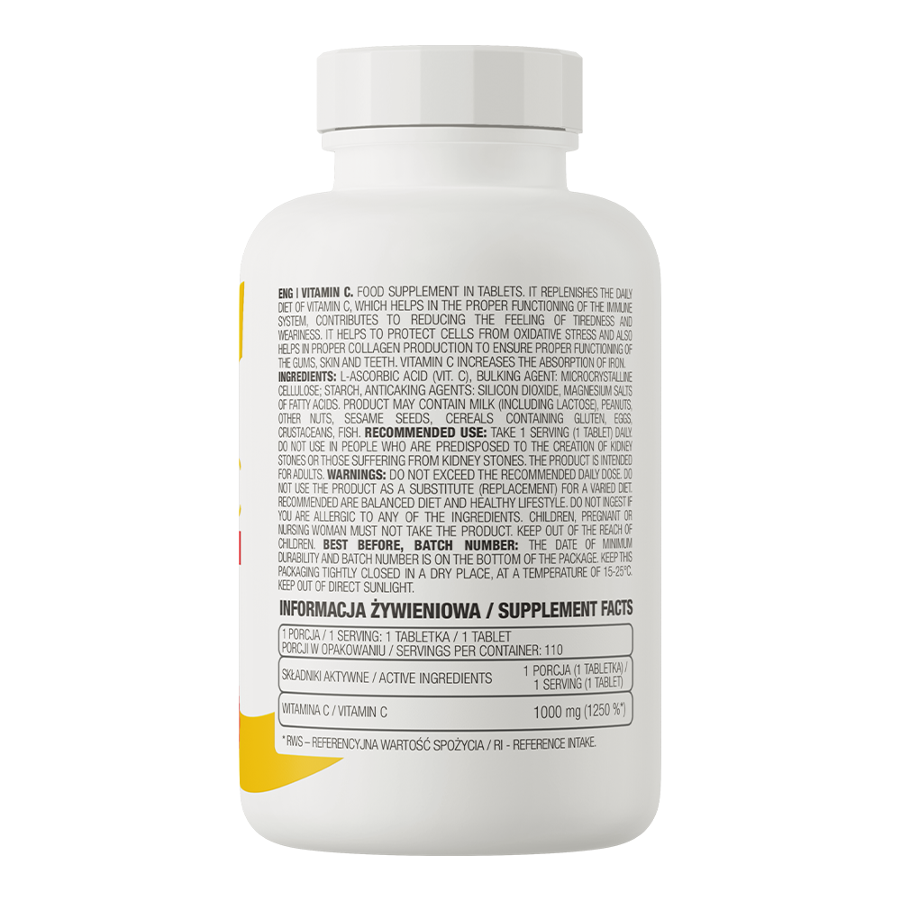Vitamin C – 110 tabletten, 1000 mg per tablet | OstroVit