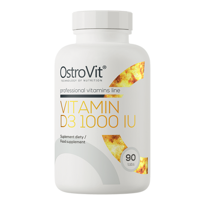 Vitamin D3 1000 IU – 90 tabletten, 25 µg per dag | OstroVit