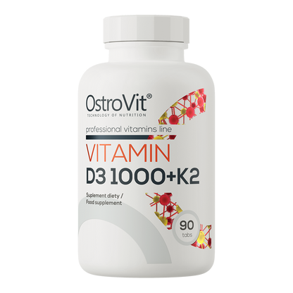 Vitamin D3 1000 IU + K2 (MK‑7) – 90 tabletten | OstroVit