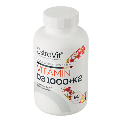 Vitamin D3 1000 IU + K2 (MK‑7) – 90 tabletten | OstroVit