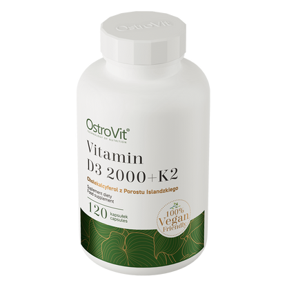 Vitamin D3 2000 IE + K2 VEGE – 120 Kapseln | OstroVit
