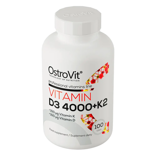 Vitamin D3 4000 IU + K2 MK-7 – 100 Tabletten, Vitamine D3 & K2 | OstroVit