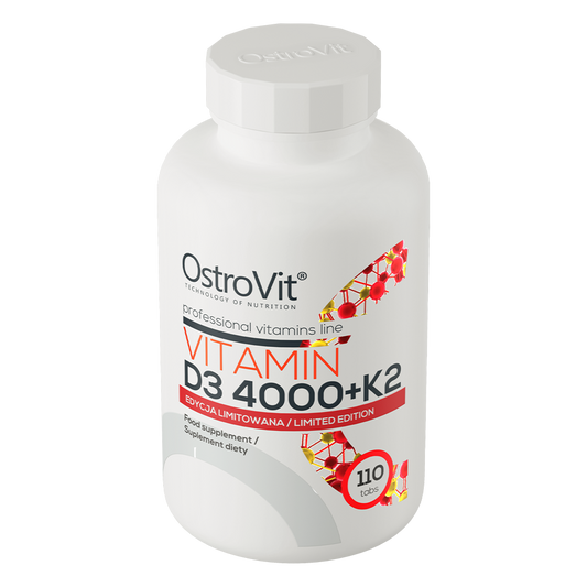 Vitamin D3 4000 IU + K2 – 110 tabletten, 4000 IE D3 + 100 µg K2 | OstroVit