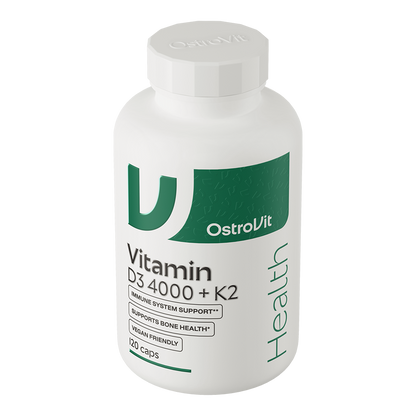 Vitamin D3 4000 IU + K2 VEGE – 120 vegan capsules | OstroVit