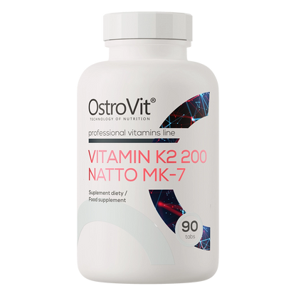 Vitamin K2 200 µg MK‑7 Natto – 90 vegan tabletten | OstroVit