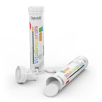 Vitamine &amp; Mineralstoffe – 20 Brausetabletten, 21 Mikronährstoffe | OstroVit