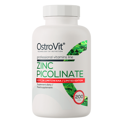 Zinc Picolinate – 200 tabletten, 15 mg zink per tablet | OstroVit