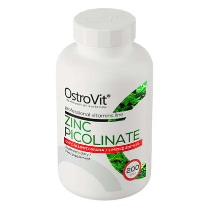 Zinc Picolinate – 200 tabletten, 15 mg zink per tablet | OstroVit