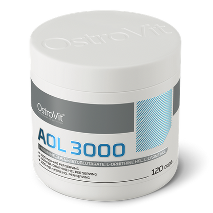 AOL 3000 mg – 120 capsules, A‑AKG + L‑ornithine + L‑lysine | OstroVit