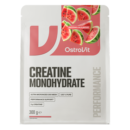 Kreatinmonohydrat | Pulver | 300 g | Wassermelone 🍉 | OstroVit