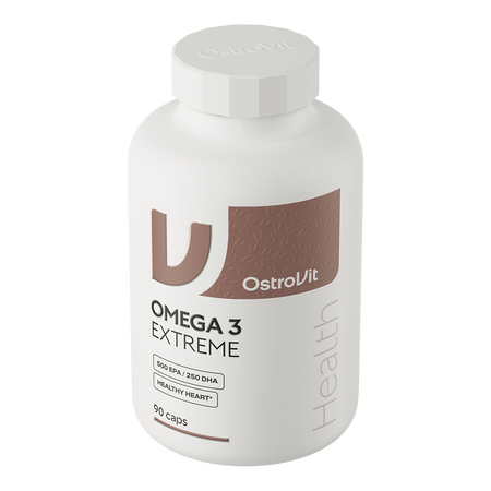 Omega-3 Extreme – 90 bløde kapsler, 1000 mg fiskeolie (EPA 500 mg, DHA 250 mg) | OstroVit
