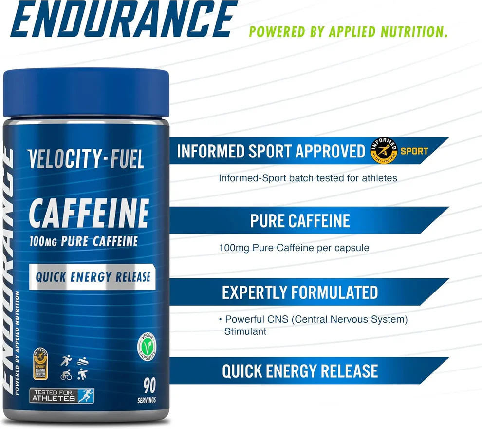 Caffeine Capsules 100mg 90 capsules