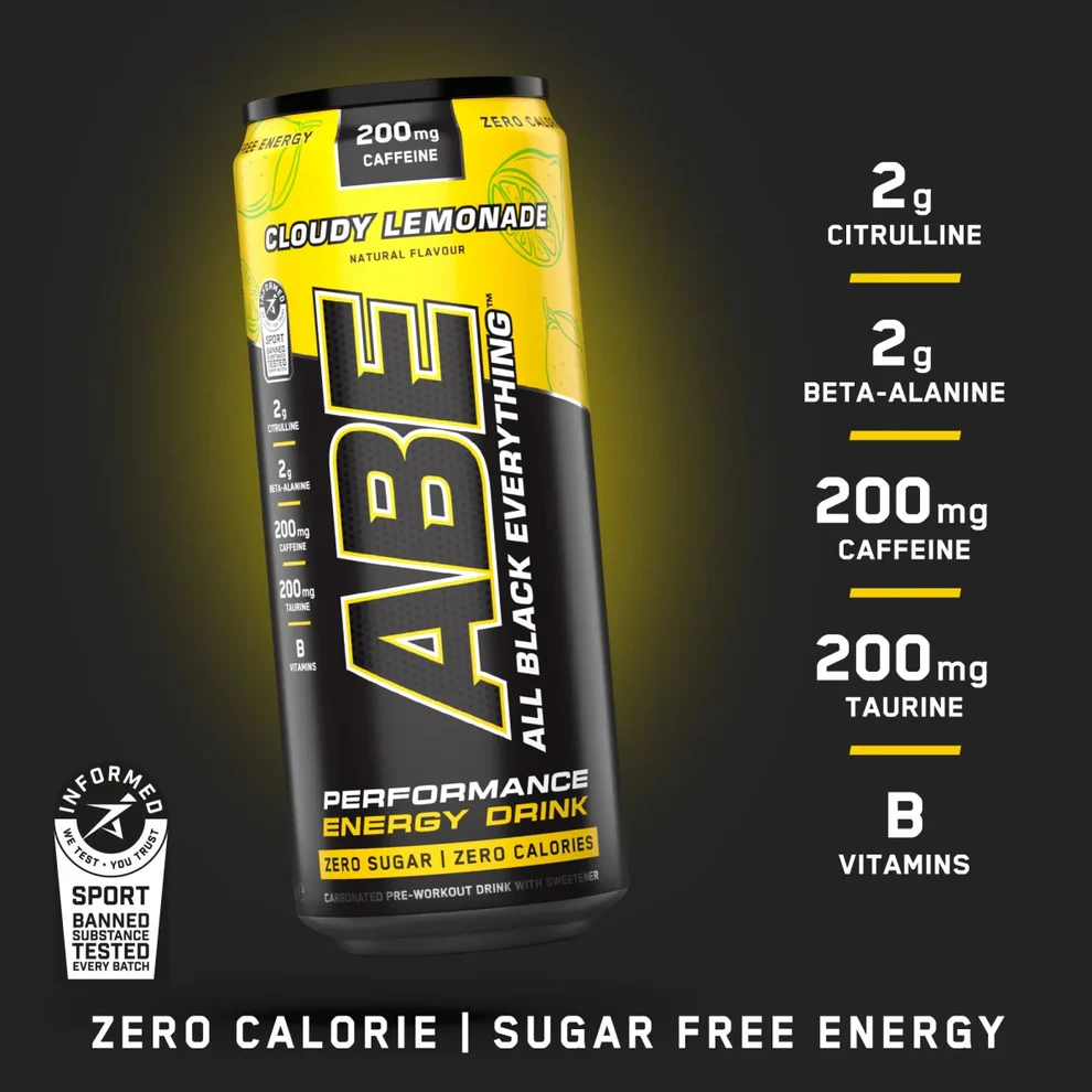 ABE Performance Can 330ml Cloudy Lemonade