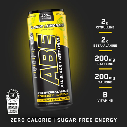 ABE Performance Can 330ml Cloudy Lemonade