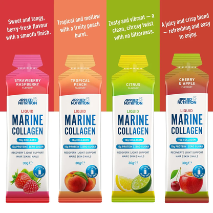 Marine Collagen Liquid Sachet 30 g x10 Strawberry Raspberry