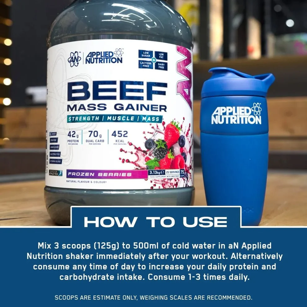 Beef-XP Mass Gainer 3,13 kg Blackcurrant Millions
