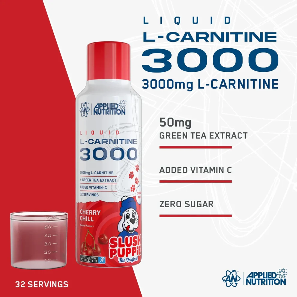 L-Carnitine 3000 Liquid 480 ml Slush Puppie Cherry