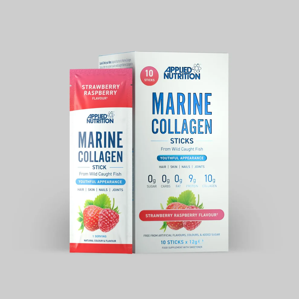 Marine Collagen Stick Pack 12 g x12 Strawberry Raspberry