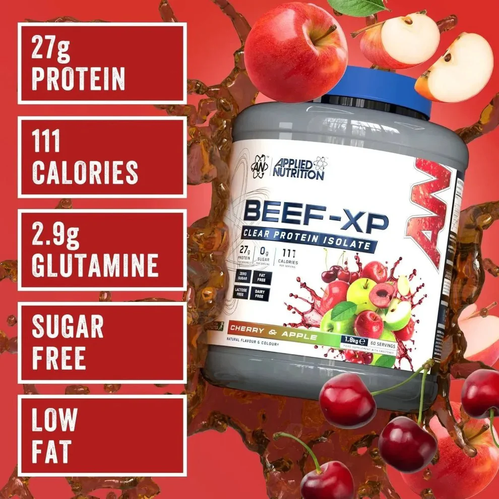BEEF-XP Beef Protein Isolate 1,8kg Cherry & Apple