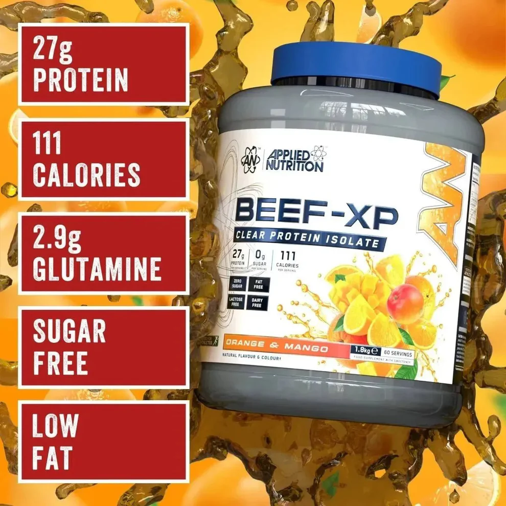 BEEF-XP Beef Protein Isolate 1,8kg Orange Mango