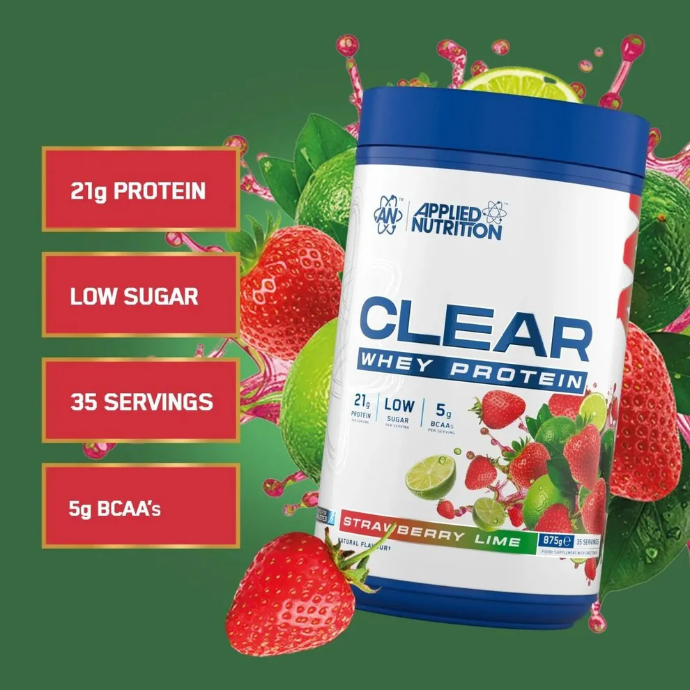 Clear Whey Protein 875g Strawberry & Lime
