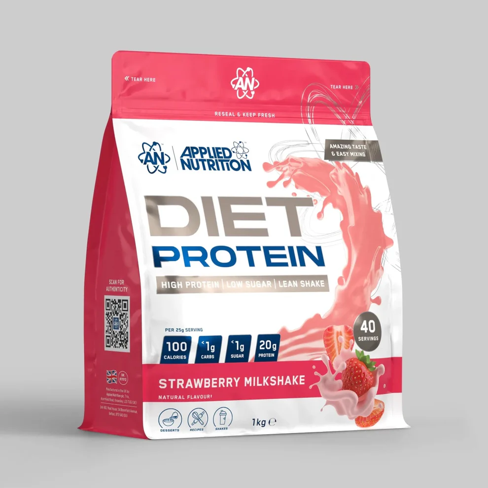 Diet Whey Protein 1 kg Strawberry Shake