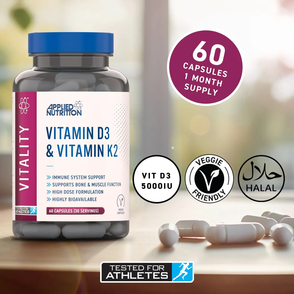 D3 4000IU + K2 High-Strength Vitality - 60 V-caps