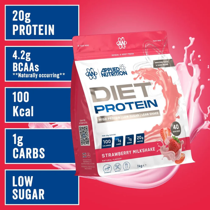 Diet Whey Protein 1 kg Strawberry Shake