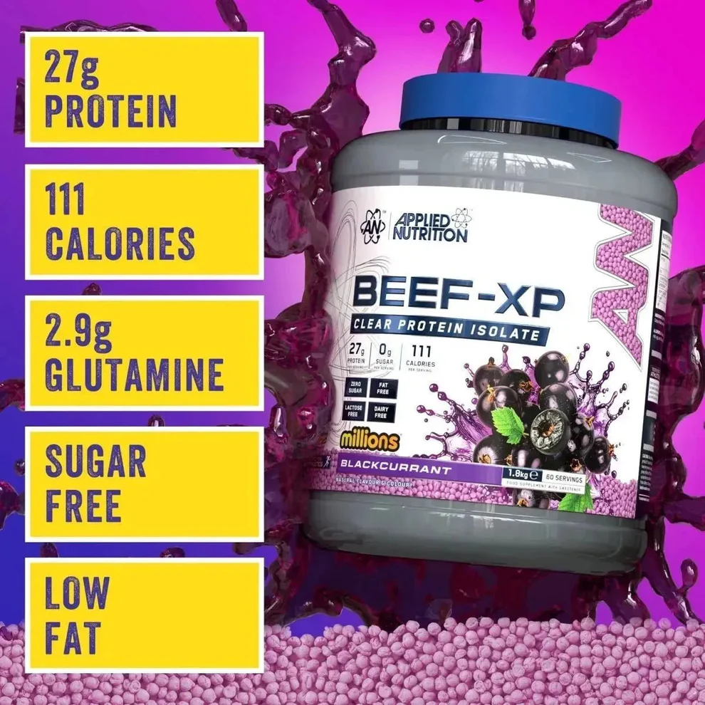 BEEF-XP Beef Protein Isolate 1,8kg Millions Blackcurrant