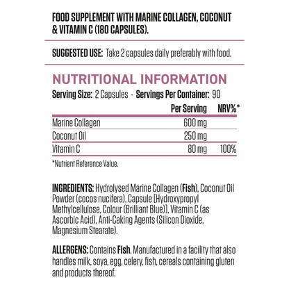 Collagen + Coconut - 180 V-caps